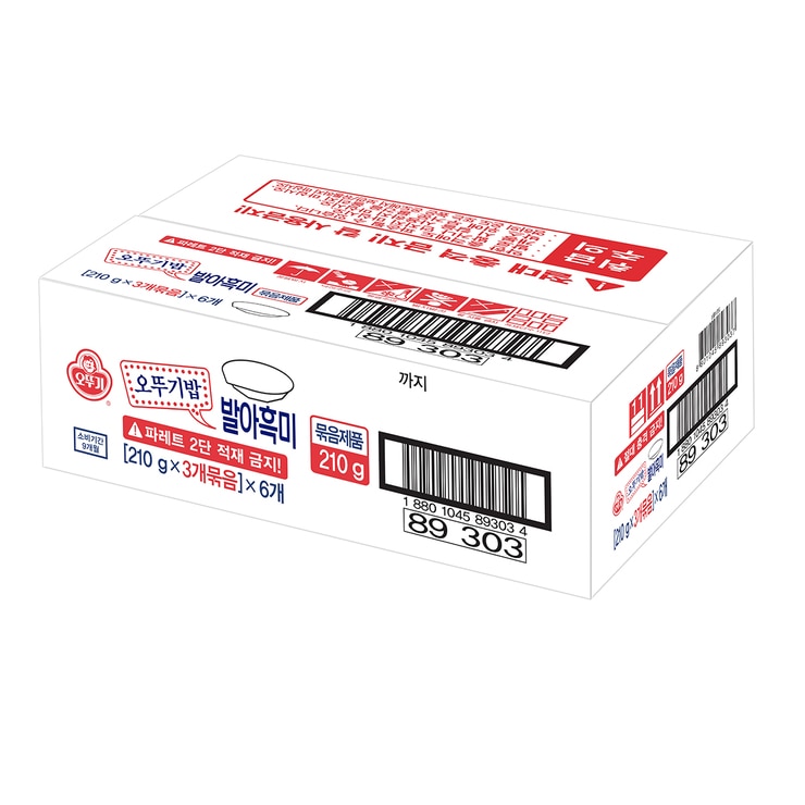 오뚜기 오뚜기밥 발아흑미210g x 18개