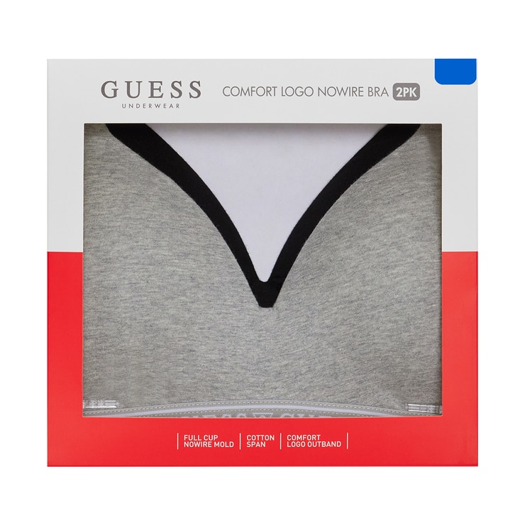 게스 노와이어 아웃 밴드 브라 2 매