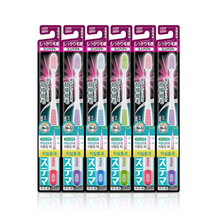 시스테마 시카리케고시 콤팩트하드 칫솔 6개입