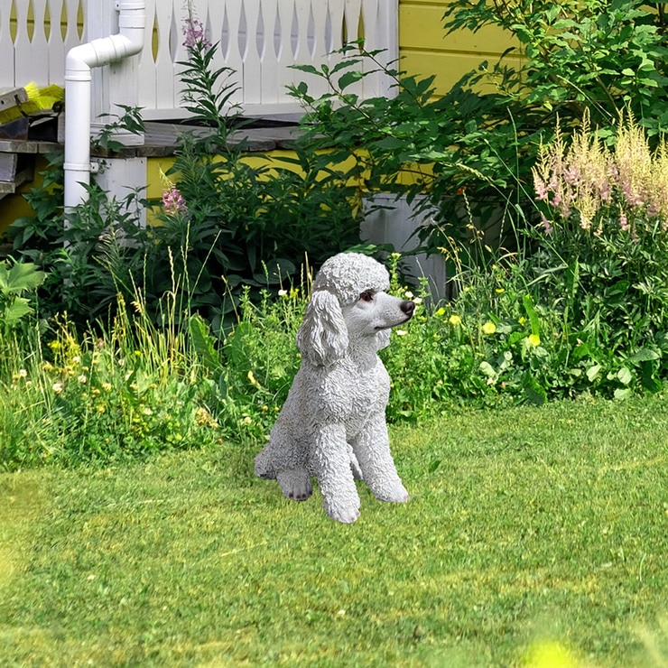 야외용 푸들 조각상 33cm