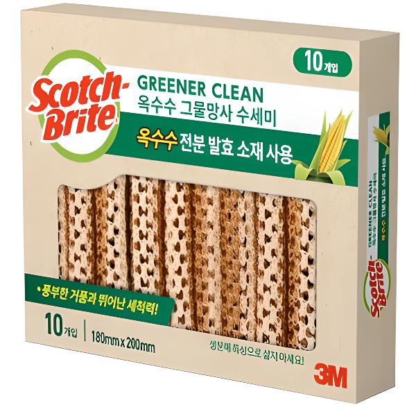 스카치브라이트 옥수수 그물망사수세미10개