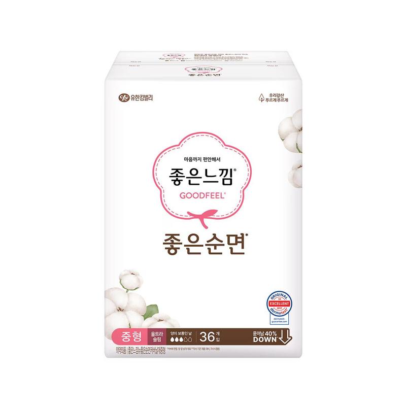 좋은느낌 좋은 순면 플러스 중형 108개입