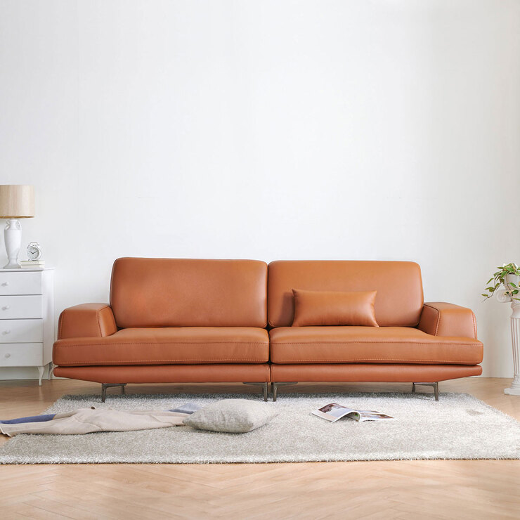 사트바 포지타노 이태리 통가죽 3인 소파