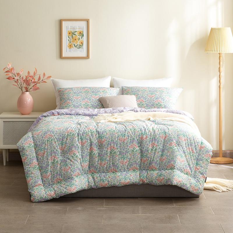 박홍근홈패션 고밀도 면 프린트 차렵이불 - 퀸