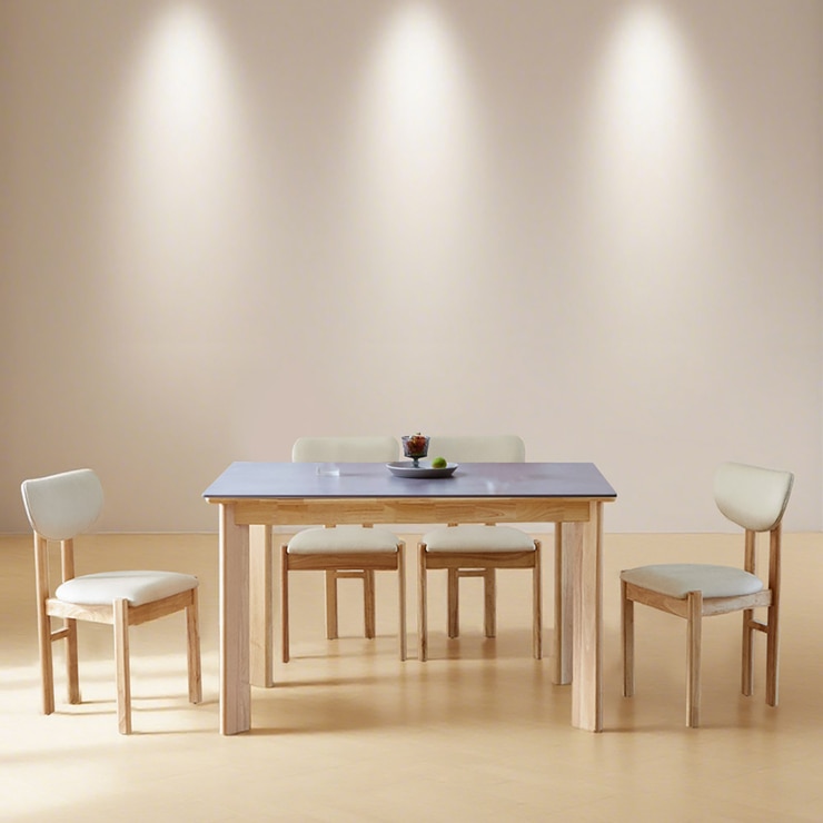 헤이지 세라믹 4인 식탁 세트