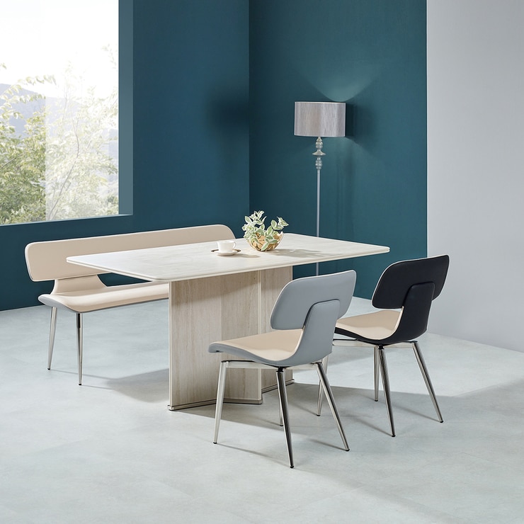 더리치 회전 4인 세라믹 식탁세트 1500 ( 벤치형 )